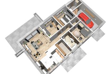  Projekt domu Terrier 4 z garażem (WRL1043) - projekt domu parterowego - Zdjęcie 3