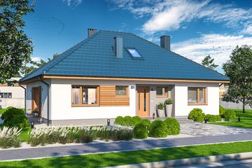  Projekt domu Tracja 8 (WOE1145) - projekt domu parterowego - Zdjęcie 2