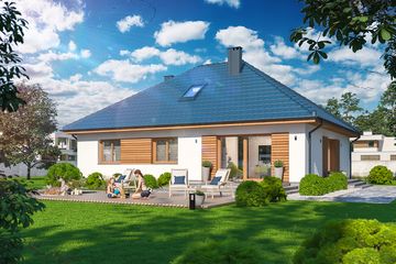  Projekt domu Tracja 8 (WOE1145) - projekt domu parterowego - Zdjęcie 3