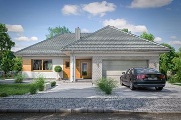  Projekt domu Domena 126 B (WRW1329) - projekt domu parterowego - Zdjęcie 2
