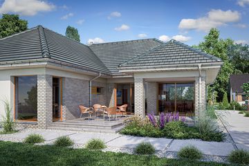  Projekt domu Domena 126 B (WRW1329) - projekt domu parterowego - Zdjęcie 3