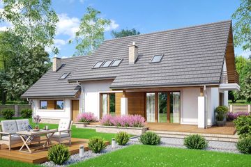  Projekt domu Tamarillo 6 s2 (WOF1126) - projekt domu parterowego z poddaszem - Zdjęcie 2