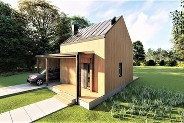  Projekt domu Mini-mini 2 (GDE1001) - projekt domu parterowego - Zdjęcie 3