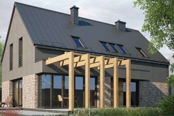  Projekt domu Dla Kreatywnych 2 (KKD1013) - projekt domu parterowego z poddaszem - Zdjęcie 2