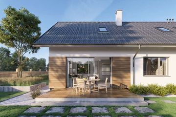  Projekt domu Nikozja III LMP349b (WRB1604) - projekt domu parterowego z poddaszem - Zdjęcie 4