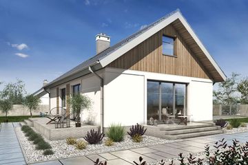  Projekt domu Corte IV LMB62c (WRB1605) - projekt domu parterowego - Zdjęcie 3