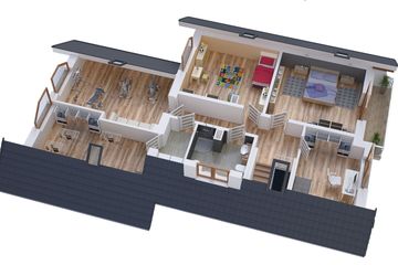  Projekt domu BS-56 dwulokalowy (JGC1218) - projekt domu parterowego z poddaszem - Zdjęcie 5