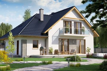  Projekt domu BW-10 wariant 4 (JGC1220) - projekt domu parterowego z poddaszem - Zdjęcie 3