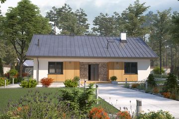  Projekt domu Fistaszek 6 (BSA2236) - projekt domu parterowego - Zdjęcie 1