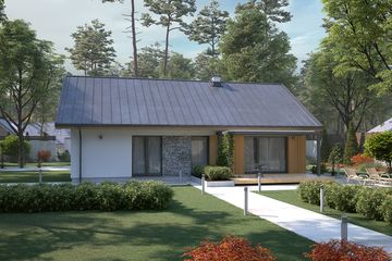  Projekt domu Fistaszek 6 (BSA2236) - projekt domu parterowego - Zdjęcie 2