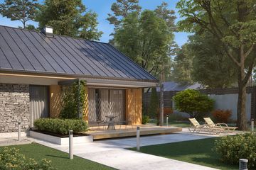  Projekt domu Fistaszek 6 (BSA2236) - projekt domu parterowego - Zdjęcie 3