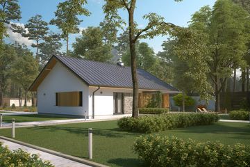  Projekt domu Fistaszek 6 (BSA2236) - projekt domu parterowego - Zdjęcie 4