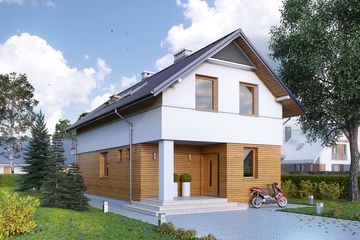  Projekt domu Koliber 5 (BSA2237) - projekt domu parterowego z poddaszem - Zdjęcie 1