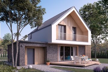  Projekt domu Mandarynka (BSA2238) - projekt domu parterowego z poddaszem - Zdjęcie 1