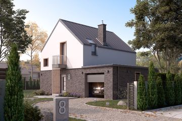  Projekt domu Mandarynka (BSA2238) - projekt domu parterowego z poddaszem - Zdjęcie 2