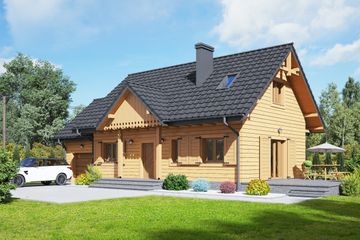  Projekt domu Miłków 16g dws (KRP2306) - projekt domu parterowego - Zdjęcie 1