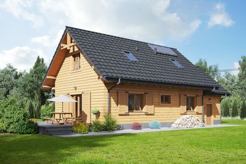  Projekt domu Miłków 16g dws (KRP2306) - projekt domu parterowego - Zdjęcie 2