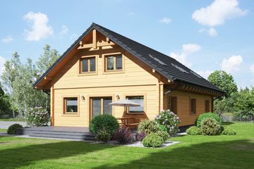  Projekt domu Chmielów dw 29 (KRP2308) - projekt domu parterowego z poddaszem - Zdjęcie 2