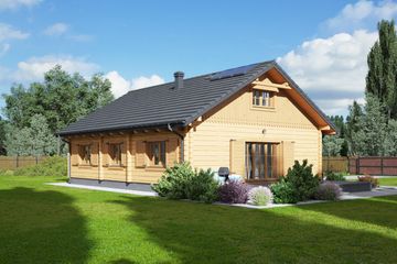  Projekt domu Alamowo dwk (KRP2309) - projekt domu parterowego - Zdjęcie 2