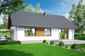  Projekt domu Doppio (WOF1127) - projekt domu parterowego - Zdjęcie 4