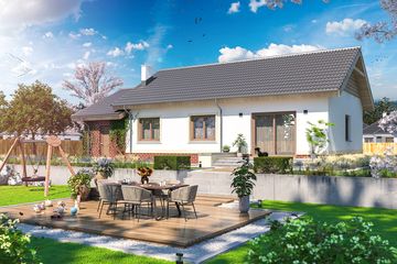  Projekt domu Tebe II paliwo stałe (WOE1063) - projekt domu parterowego - Zdjęcie 3