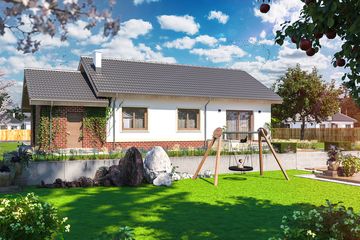  Projekt domu Tebe II paliwo stałe (WOE1063) - projekt domu parterowego - Zdjęcie 4