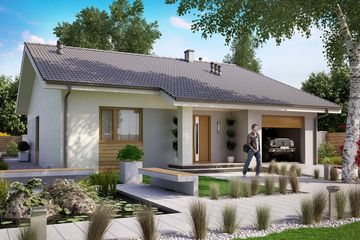  Projekt domu KA91 T (PKT1099) - projekt domu parterowego - Zdjęcie 1