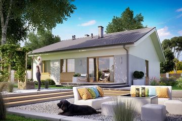  Projekt domu KA91 T (PKT1099) - projekt domu parterowego - Zdjęcie 2