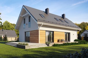  Projekt domu Fila (BSE1157) - projekt domu parterowego z poddaszem - Zdjęcie 2