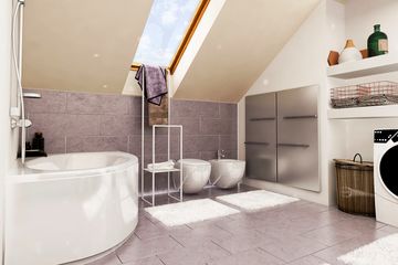  Projekt domu Jarząbek II z garażem 1-st. bliźniak [A-BL1] (WRF1764) - projekt domu parterowego z poddaszem - Zdjęcie 9