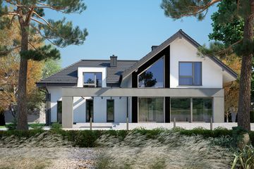  Projekt domu Tiala 9 (KKF1017) - projekt domu parterowego z poddaszem - Zdjęcie 3