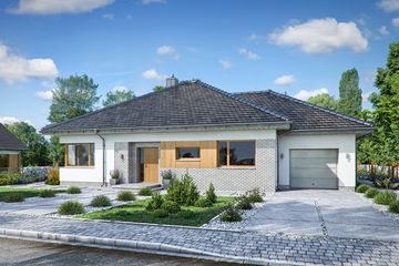  Projekt domu Domena 112 A1 (WRW1331) - projekt domu parterowego - Zdjęcie 1