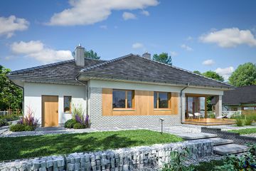  Projekt domu Domena 112 A1 (WRW1331) - projekt domu parterowego - Zdjęcie 3