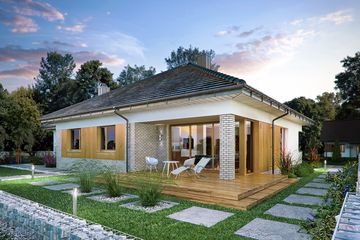  Projekt domu Domena 112 A1 (WRW1331) - projekt domu parterowego - Zdjęcie 4