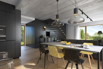  Projekt domu Zgrabny 1 (WAW1122) - projekt domu parterowego z poddaszem - Zdjęcie 5