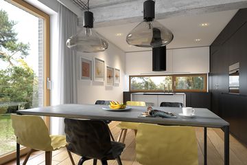  Projekt domu Zgrabny 1 (WAW1122) - projekt domu parterowego z poddaszem - Zdjęcie 6