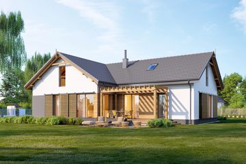  Projekt domu E-249 (WAX1157) - projekt domu parterowego - Zdjęcie 1