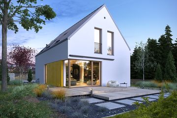  Projekt domu Zgrabny 1 (WAW1122) - projekt domu parterowego z poddaszem - Zdjęcie 3