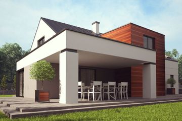  Projekt domu uA103 (WCB1160) - projekt domu parterowego z poddaszem - Zdjęcie 2