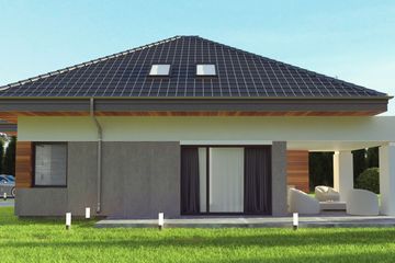  Projekt domu uA106 (WCB1161) - projekt domu parterowego z poddaszem - Zdjęcie 3