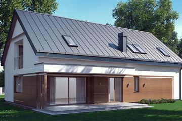  Projekt domu uA101 (WCB1163) - projekt domu parterowego z poddaszem - Zdjęcie 2