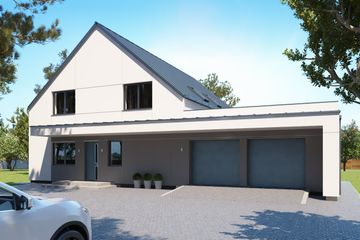  Projekt domu uA133 (WCB1164) - projekt domu parterowego z poddaszem - Zdjęcie 1