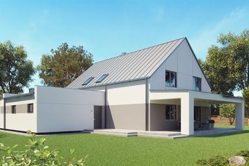  Projekt domu uA133 (WCB1164) - projekt domu parterowego z poddaszem - Zdjęcie 3