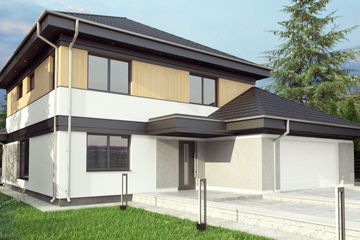  Projekt domu uA41v1 (WCB1165) - projekt domu z pełnym piętrem - Zdjęcie 1