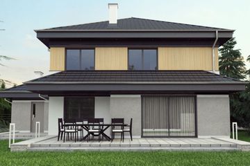  Projekt domu uA41v1 (WCB1165) - projekt domu z pełnym piętrem - Zdjęcie 2