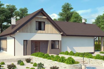  Projekt domu uA128 (WCB1169) - projekt domu parterowego - Zdjęcie 3