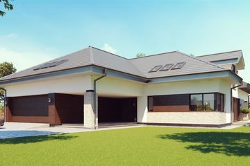  Projekt domu uA130 (WCB1172) - projekt domu parterowego z poddaszem - Zdjęcie 1