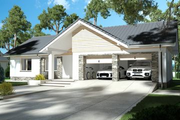  Projekt domu Evita Optima LUX (WRD2821) - projekt domu parterowego z poddaszem - Zdjęcie 1