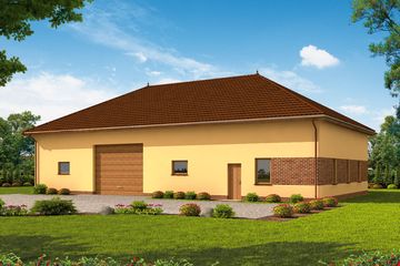  Projekt budynku gospodarczego G236 budynek gospodarczy (SLN2614) - projekt budynku parterowego - Zdjęcie 1