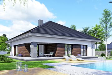  Projekt domu APS 401 (LUA1454) - projekt domu parterowego - Zdjęcie 2